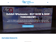 Tablet Screenshot of exhibitwholesale.com